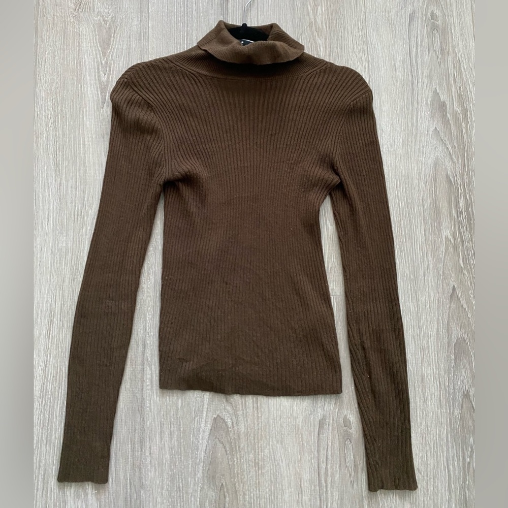 Asos brown turtleneck sweater